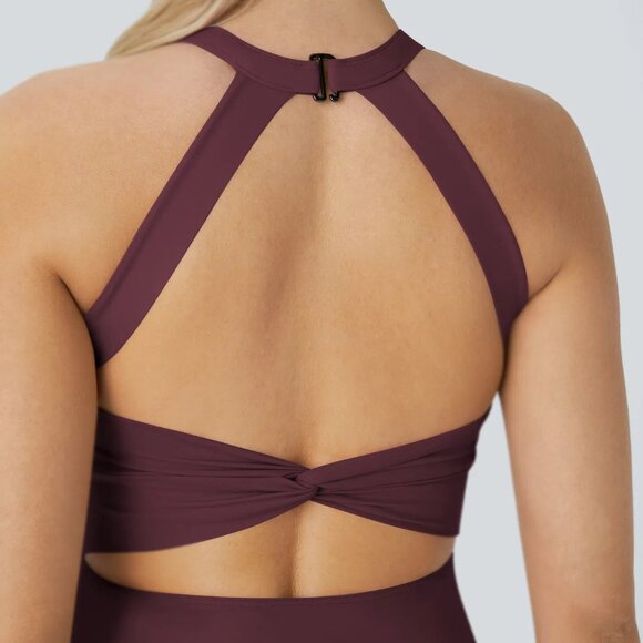 Halara Backless Twisted Dance Active Dress with Shorts Medium NWOT - Picture 5 of 14